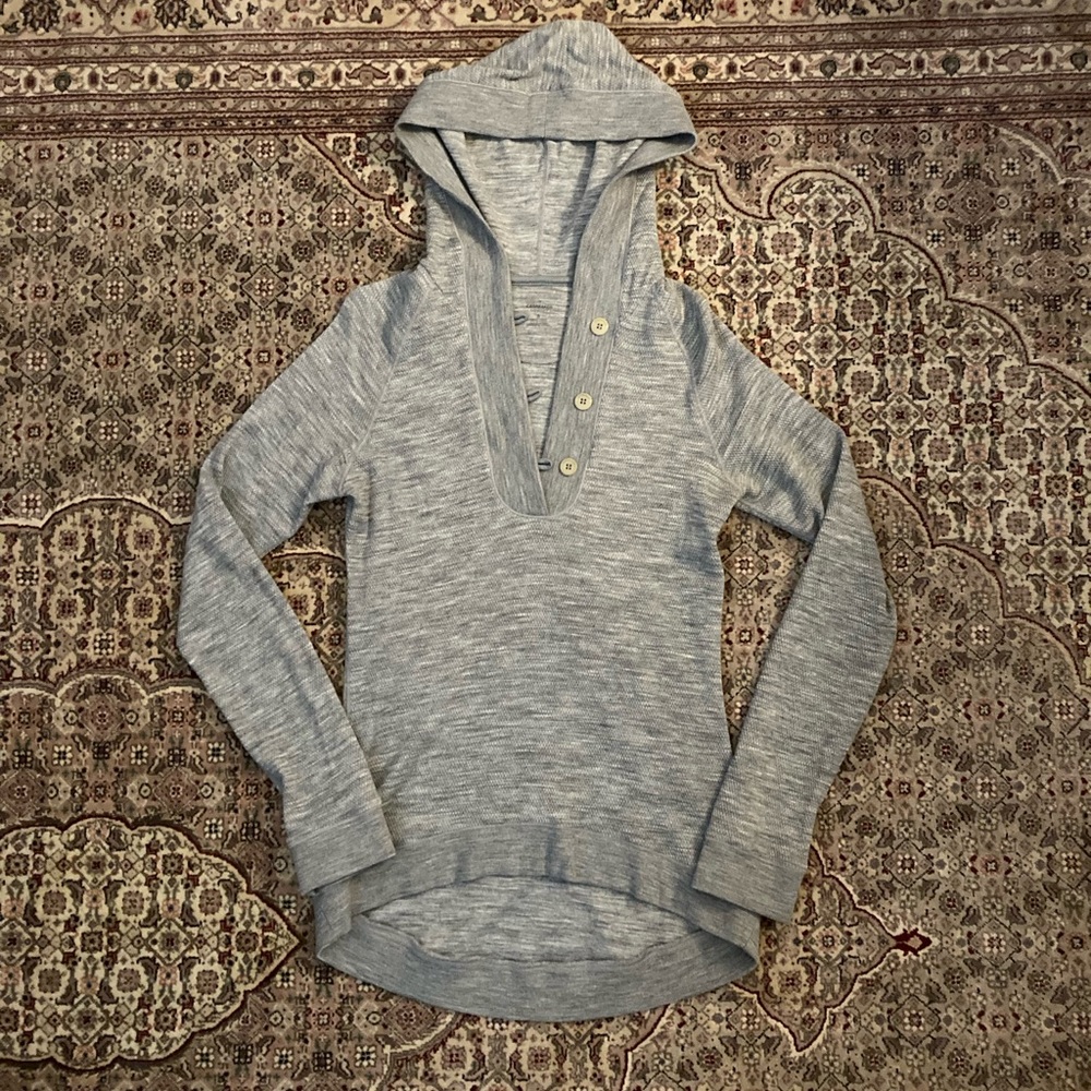 Icebreaker crave hooded sweater with buttons women’s S